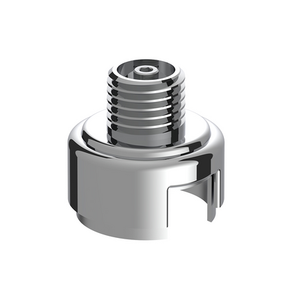 M30X3.5 Thread-On Gearshift Knob Chrome Mounting Adapter For Eaton Fuller Style 13/15/18 Speed - Vertical (Bulk)