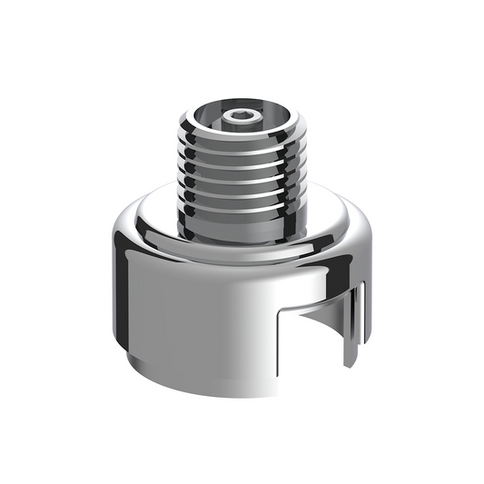 M30X3.5 Thread-On Gearshift Knob Chrome Mounting Adapter For Eaton Fuller Style 13/15/18 Speed - Vertical (Bulk)