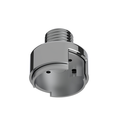 M30X3.5 Thread-On Gearshift Knob Chrome Mounting Adapter For Eaton Fuller Style 13/15/18 Speed - Vertical (Bulk)