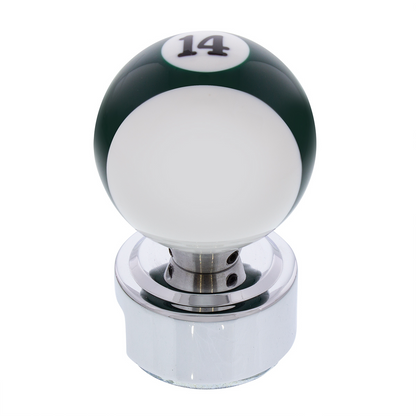 Number 14 Pool Ball Gearshift Knob For 13/15/18 Speed Eaton Style Shifters