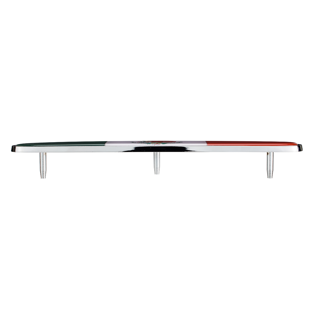 Chrome Die Cast Mexico Flag Emblem
