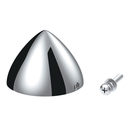 2.5" Dia. X 1-3/4" High Chrome Die-Cast Center Cap