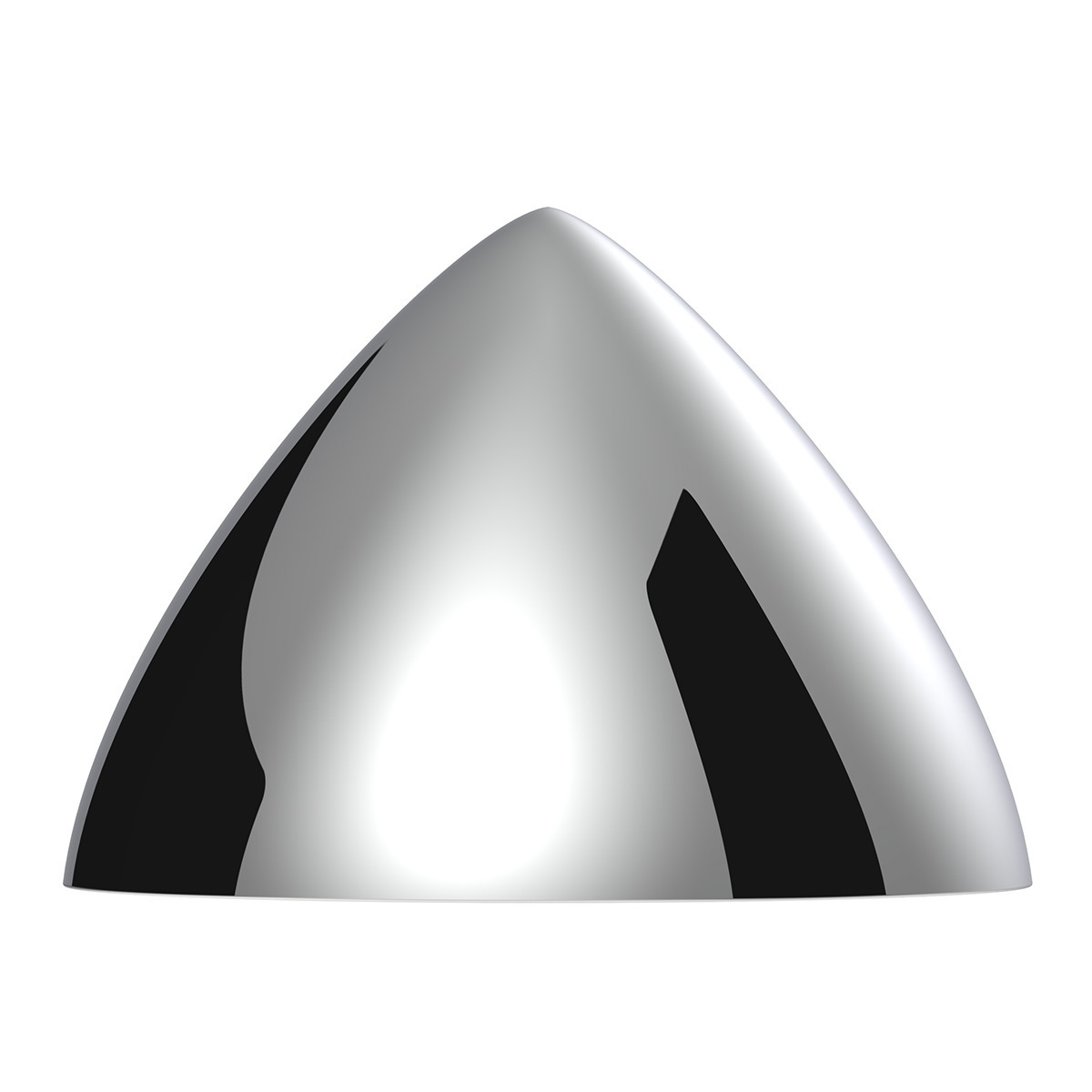 2.5" Dia. X 1-3/4" High Chrome Die-Cast Center Cap