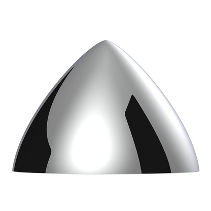 2.5" Dia. X 1-3/4" High Chrome Die-Cast Center Cap