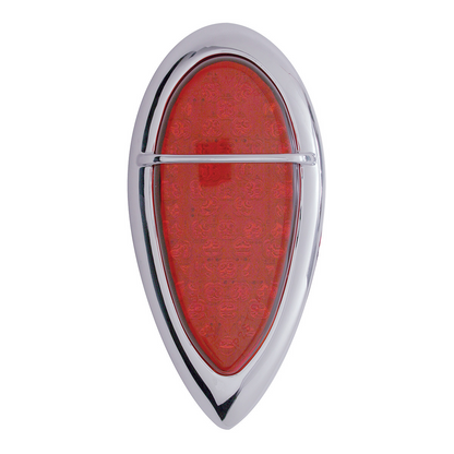51 LED Tail Light With Flush Mount "Baby Zephyr" Style Bezel For 1938-39 Ford Car