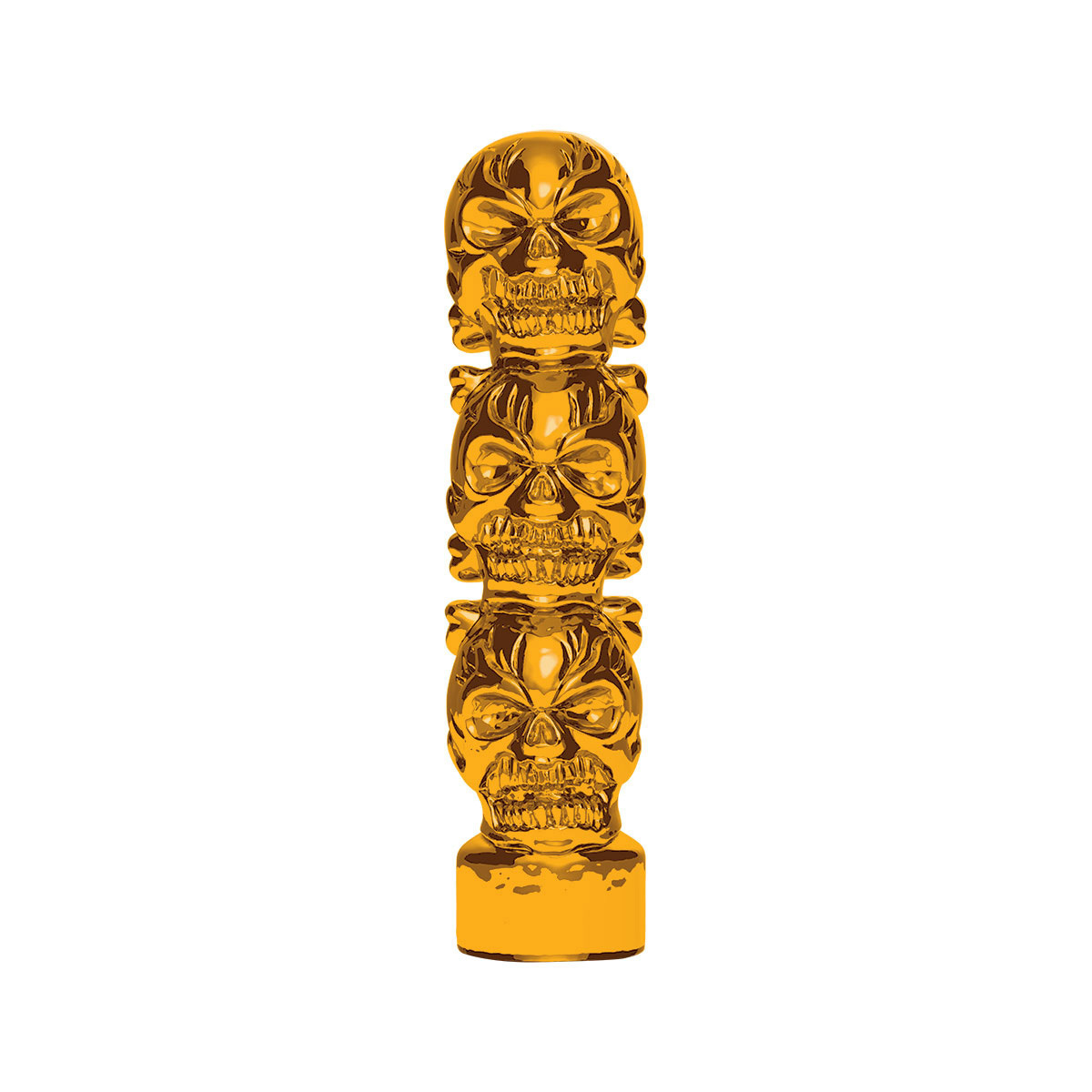1/2"-13 Thread-On 3 Skull Candy Color Shift Knob-Electric Yellow