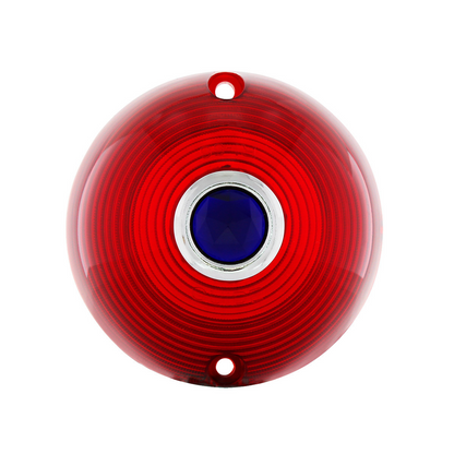 Tail Light Lens With Blue Dot For 1956 Chevy Passenger Car