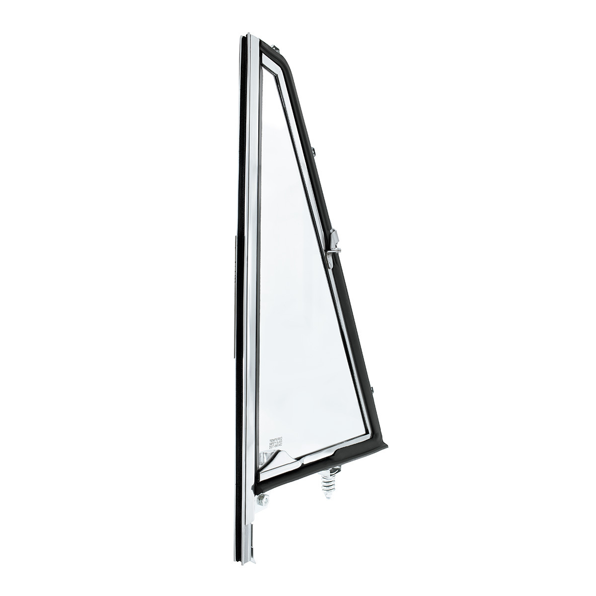 Vent Window Assembly Chrome Frame Without Tinted Glass For 1966-77 Ford Bronco - R/H