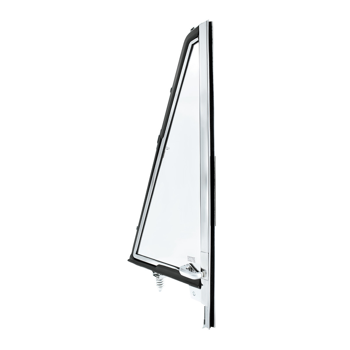 Vent Window Assembly Chrome Frame Without Tinted Glass For 1966-77 Ford Bronco - R/H