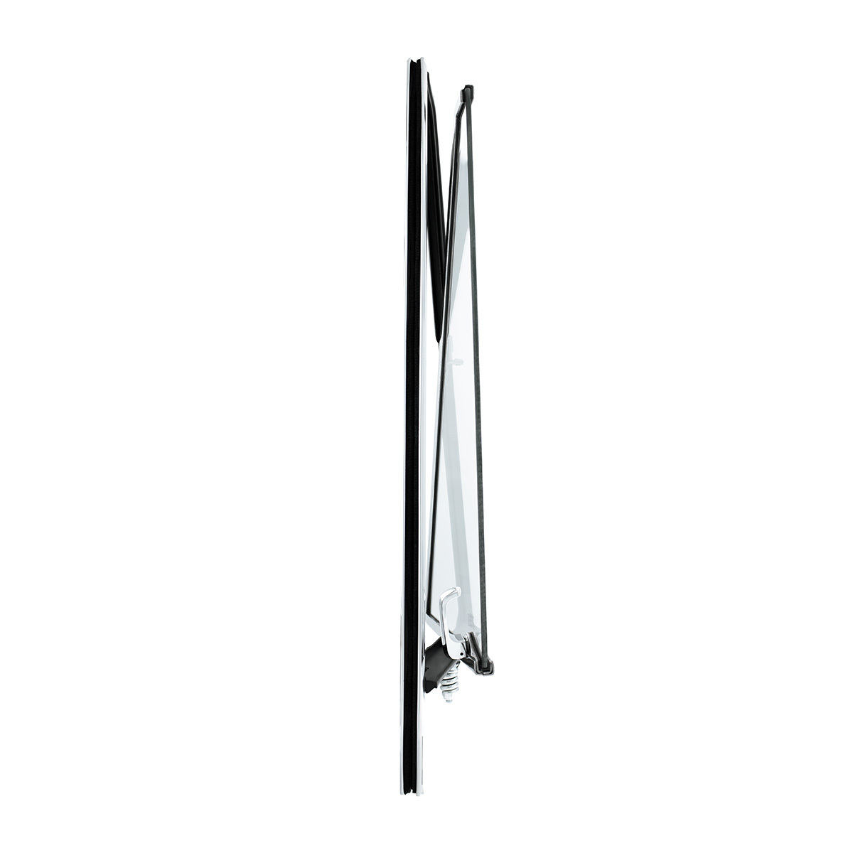 Vent Window Assembly Chrome Frame Without Tinted Glass For 1966-77 Ford Bronco - R/H