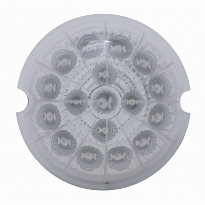 17 LED Dual Function Reflector Cab Light - Red LED/Clear Lens