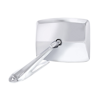 Chrome Exterior Mirror With LED Turn Signal For Ford Bronco (1966-1977) & Truck (1967-1979) - L/H; Chrome Exterior Mirror With Convex Glass & LED For Ford Bronco (1966-1977) & Truck (1967-1979) - R/H (2pcs)