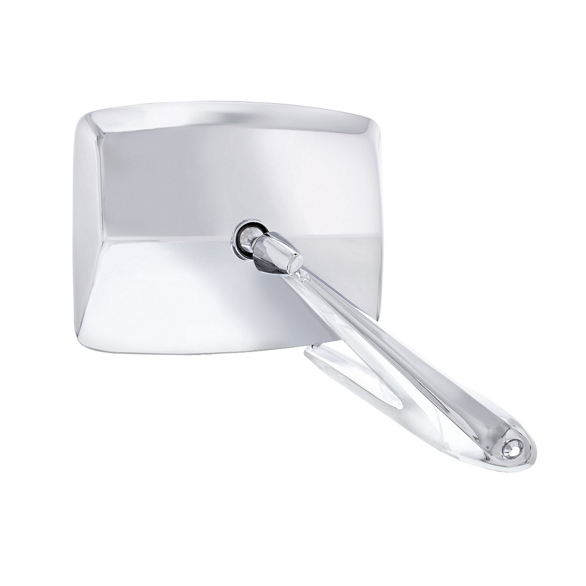Chrome Exterior Mirror With LED Turn Signal For Ford Bronco (1966-1977) & Truck (1967-1979) - L/H; Chrome Exterior Mirror With Convex Glass & LED For Ford Bronco (1966-1977) & Truck (1967-1979) - R/H (2pcs)