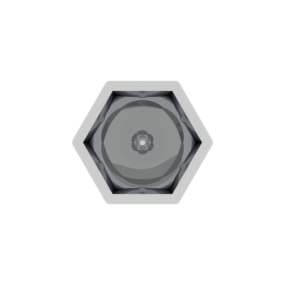 15/16" x 1 5/8" Chrome Plastic Bullet Nut Covers - Push-On (50-Pack)
