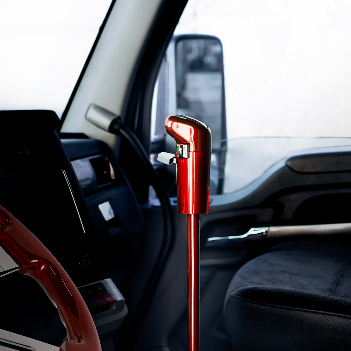 6" Shifter Shaft Extension - Candy Red