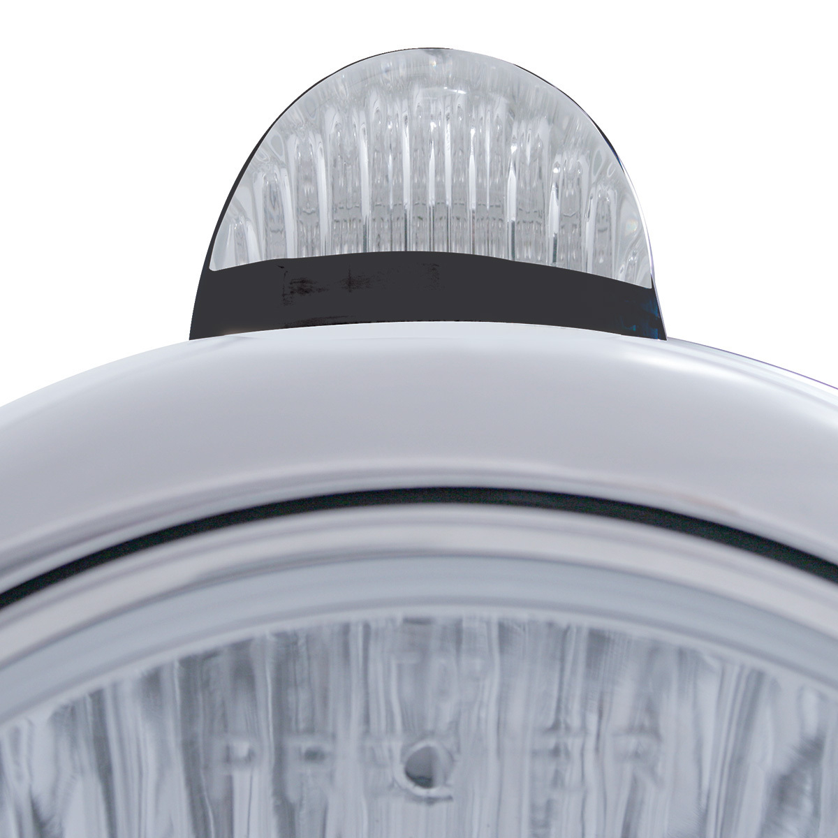 Black Guide 682-C Headlight H6024 & Dual Mode LED Signal - Clear Lens