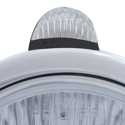 Black Guide 682-C Headlight H6024 & Dual Mode LED Signal - Clear Lens