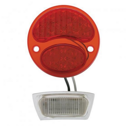 19 LED 12V Tail Light With 4 LED License Plate Light For 1928-31 Ford Model A - L/H