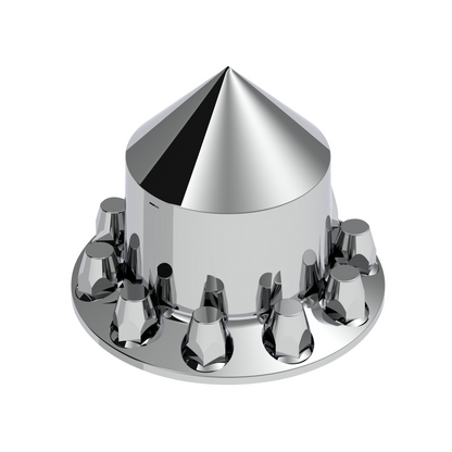 Spike Rear Axle Cover With 33mm Flat Top Thread-On Nut Covers - Chrome