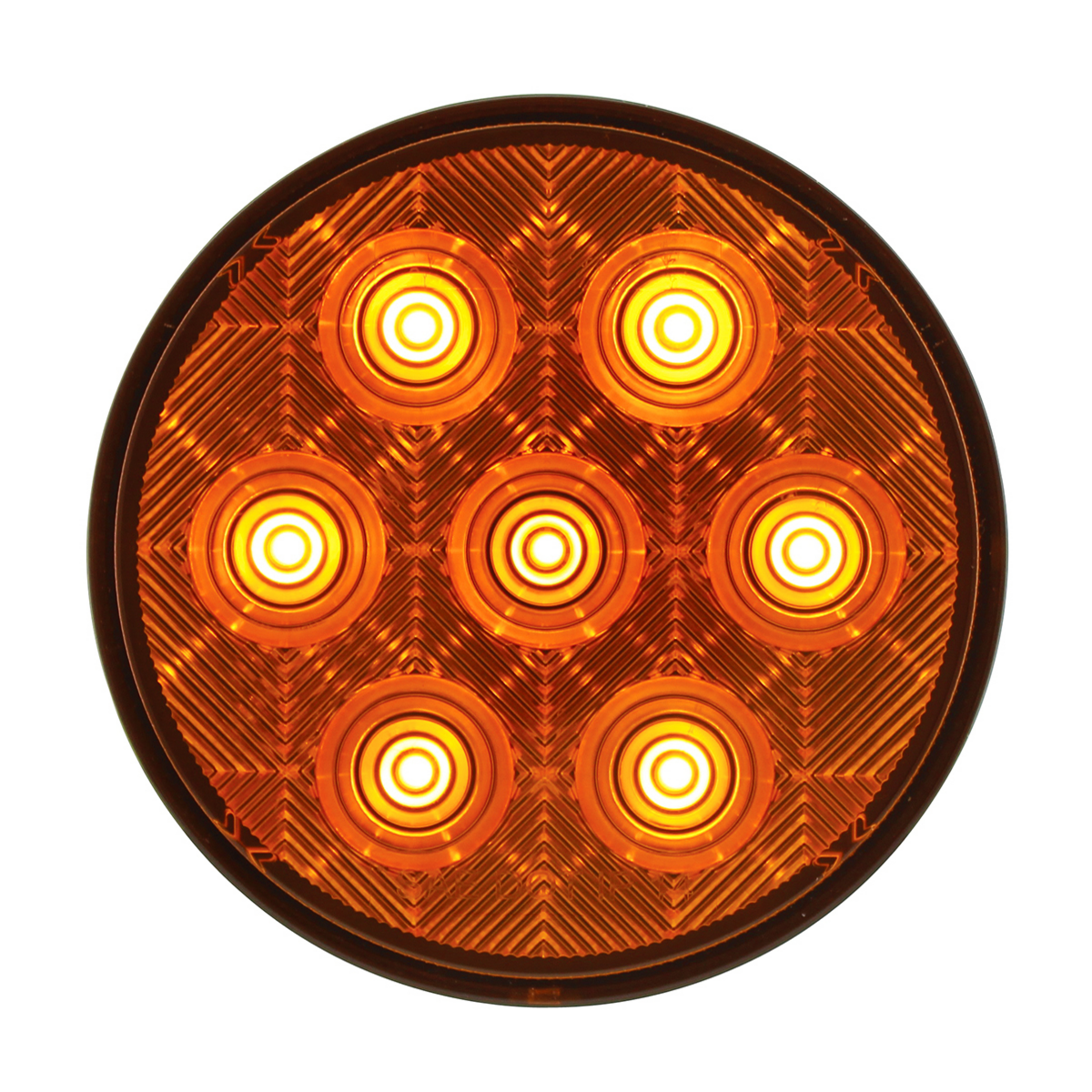 7 LED 4" Competition Series Turn Signal Light - Amber LED/Amber Lens
