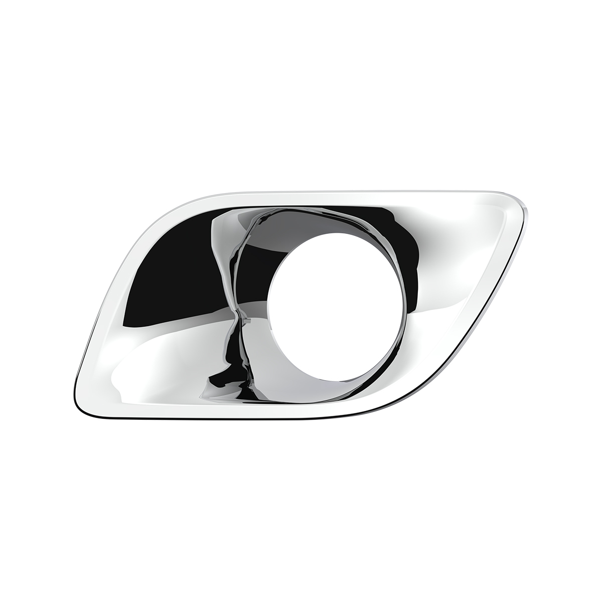 Chrome Plastic Fog Light Bezel For 2013-2021 Kenworth T680-Driver