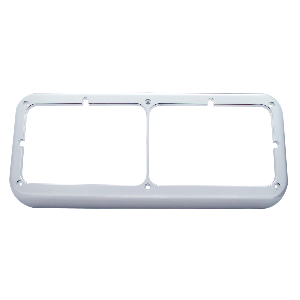 Chrome Plastic Rectangular Dual 4" X 6" Headlight Bezel