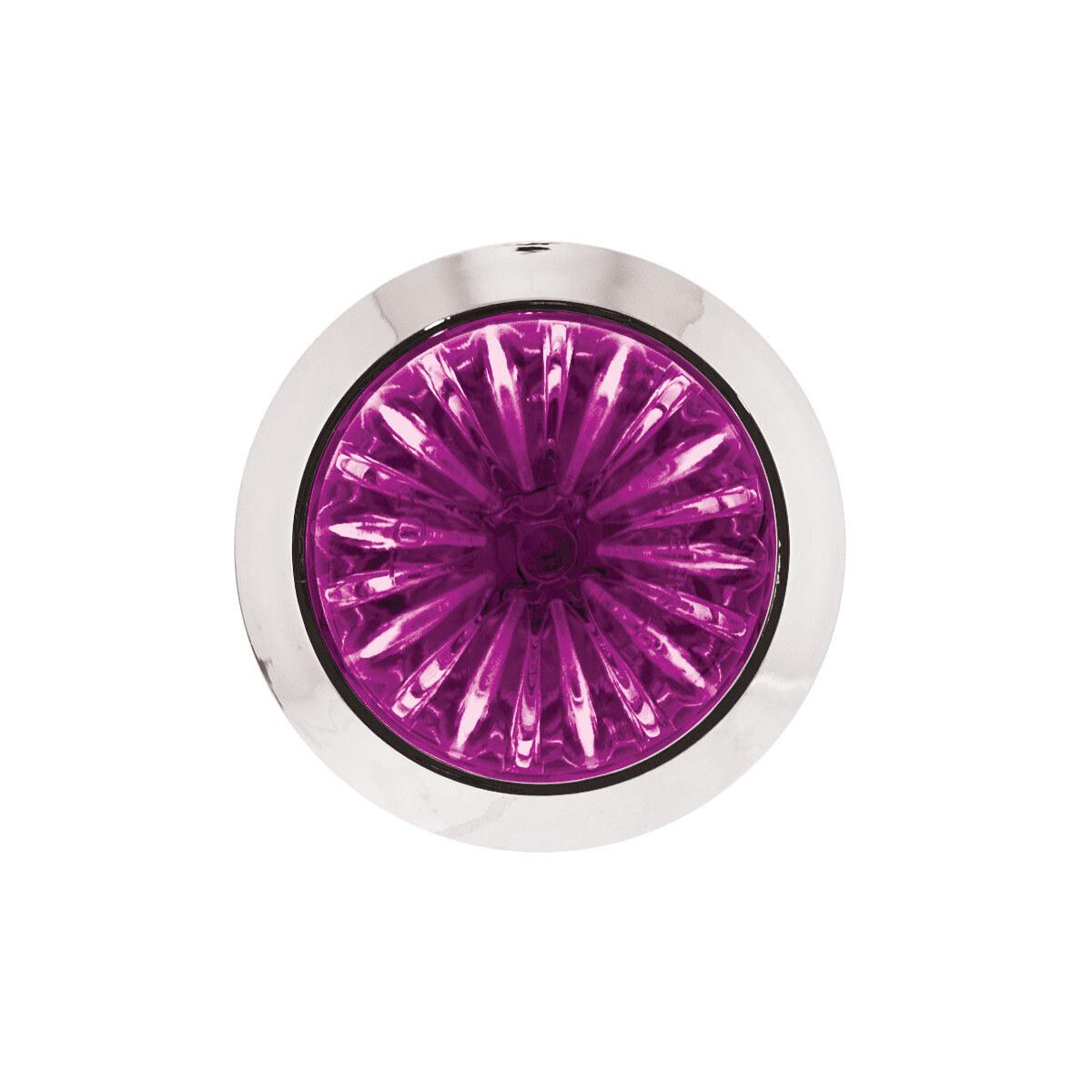 Double Fury 4 LED 1-1/8" Watermelon Clearance/Marker Light- Amber & Purple LED/ Clear Lens
