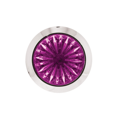 Double Fury 4 LED 1-1/8" Watermelon Clearance/Marker Light- Amber & Purple LED/ Clear Lens