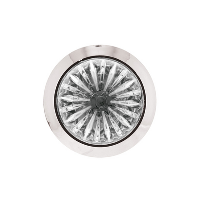 Double Fury 4 LED 1-1/8" Watermelon Clearance/Marker Light- Amber & Purple LED/ Clear Lens