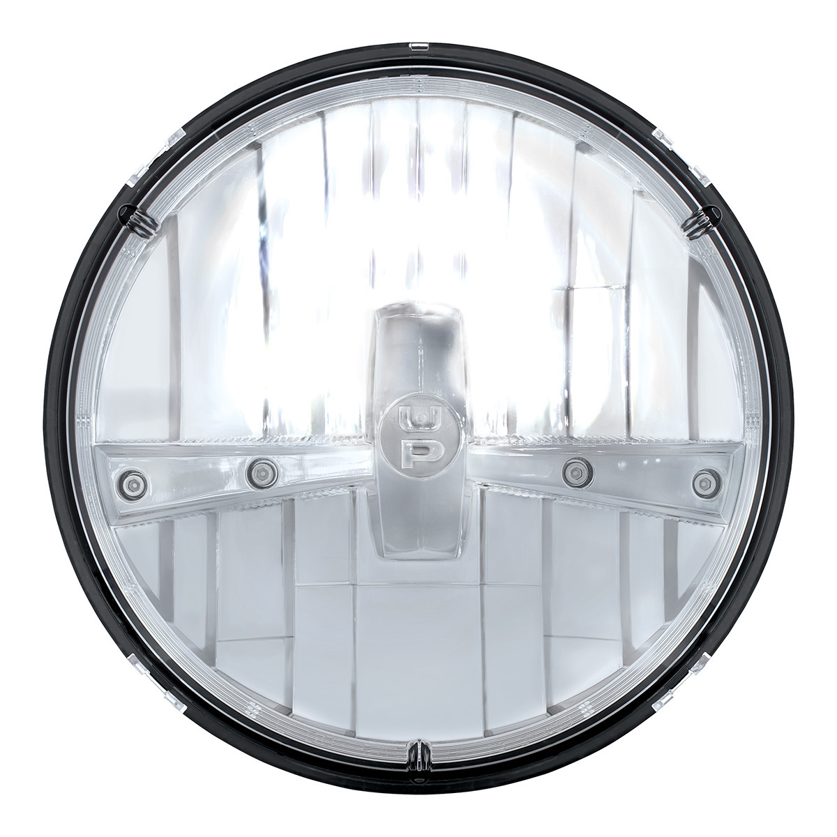 ULTRALIT - 5 High Power LED 7" Dual Function Headlight - Chrome