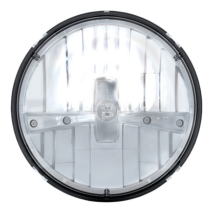 ULTRALIT - 5 High Power LED 7" Dual Function Headlight - Chrome