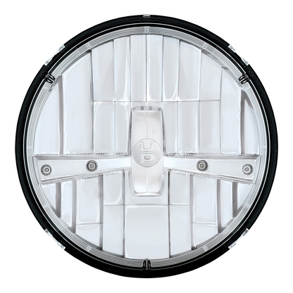 ULTRALIT - 5 High Power LED 7" Dual Function Headlight - Chrome