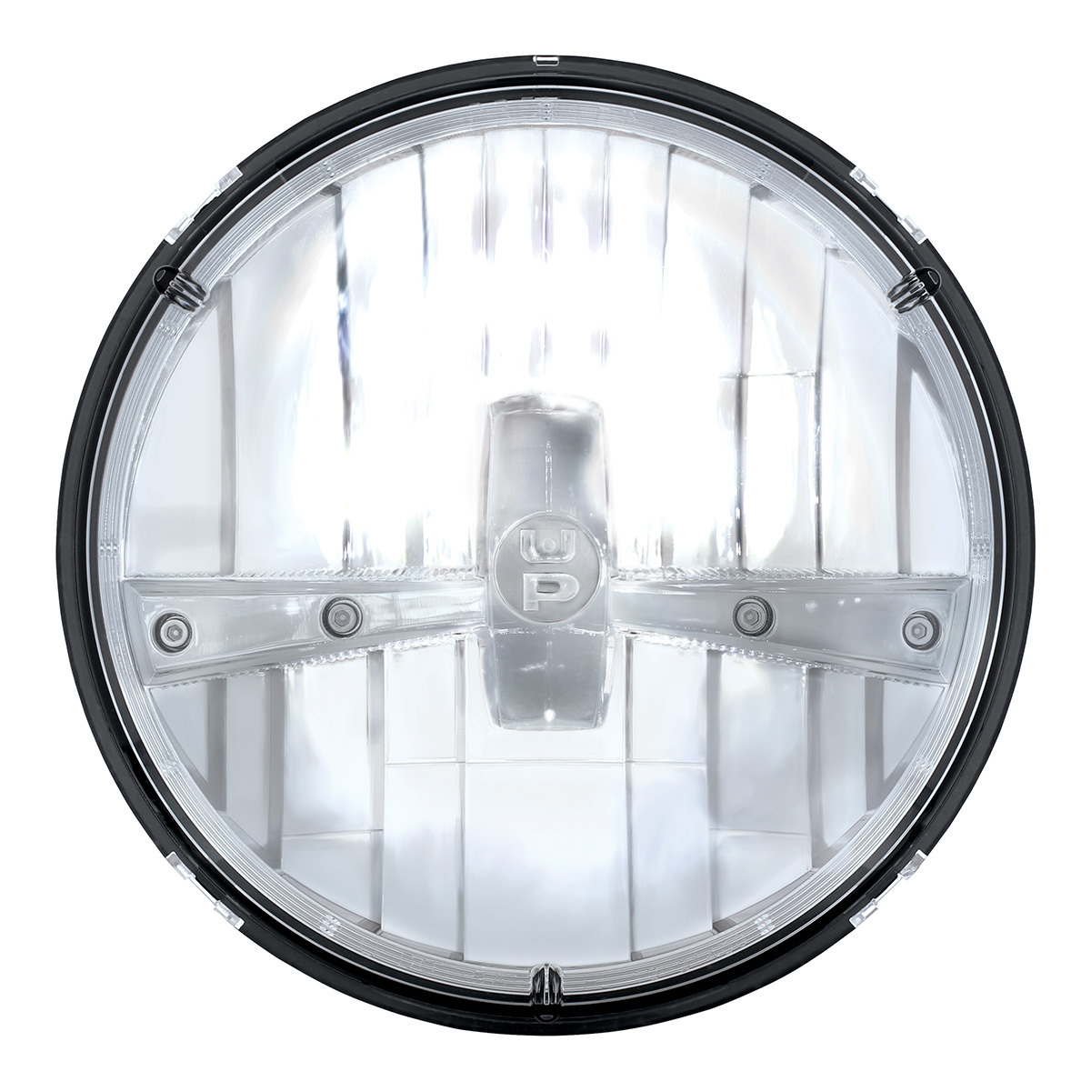 ULTRALIT - 5 High Power LED 7" Dual Function Headlight - Chrome