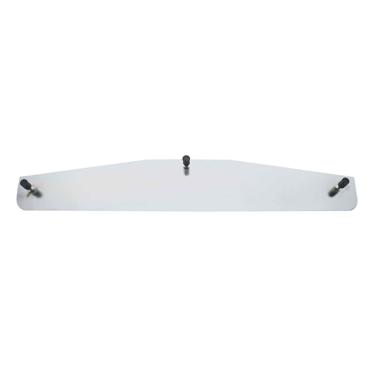 3" X 18" Chrome Standard Bottom Mud Flap Plate - Welded Stud