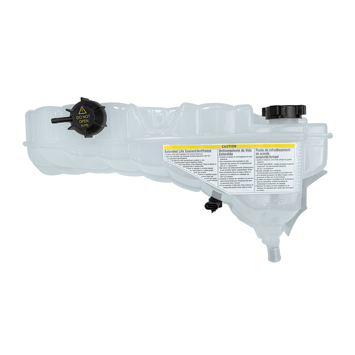 Pressurized Coolant Reservoir & Coolant Level Sensor For 2008-2022 Peterbilt 389 & Kenworth W900