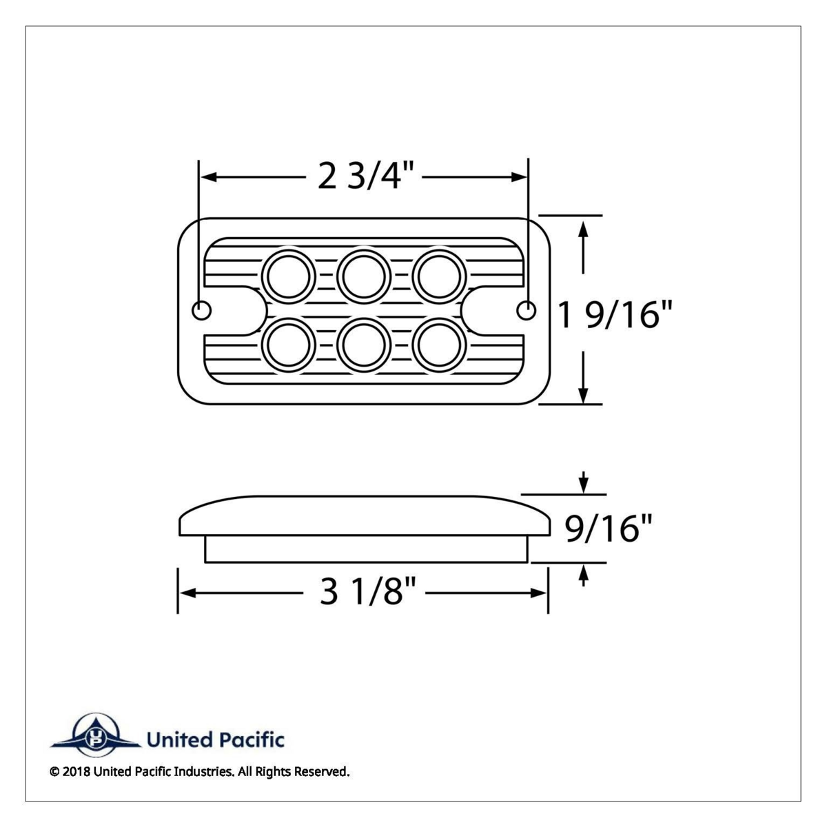 6 LED Dual Function Light - Amber LED/Clear Lens