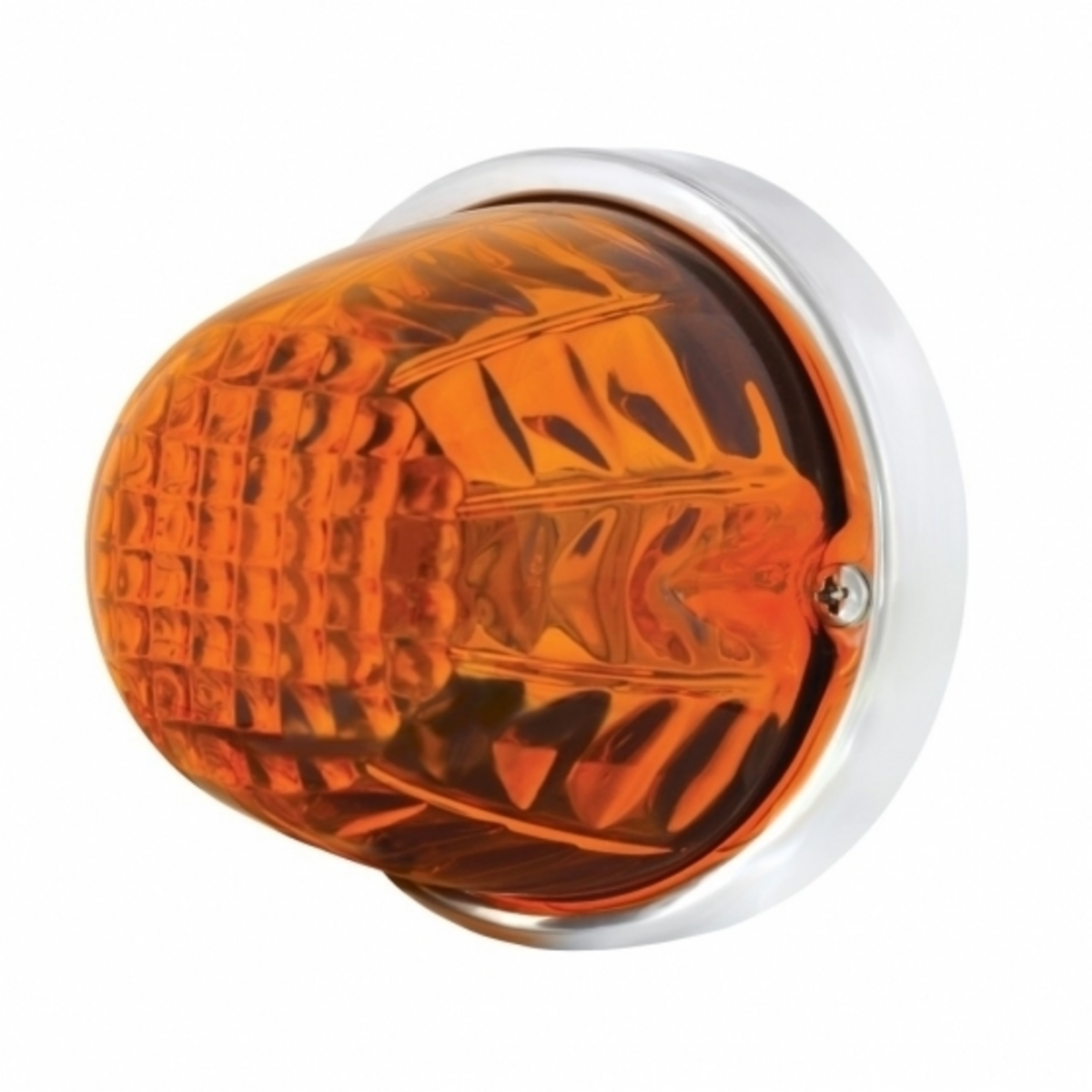 Glass Crystal Flush Mount Kit - Dark Amber