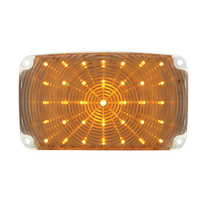 35 LED Parking Light For 1956 Chevy Passenger Car - Amber LED/Clear Lens