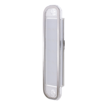 15 Red LED Side Marker With Stainless Steel Trim For 1973-80 Chevy & GMC Truck, Clear Lens