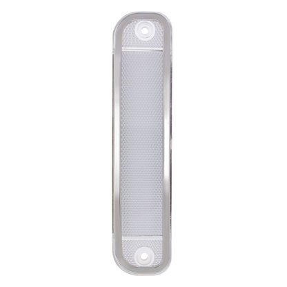 15 Red LED Side Marker With Stainless Steel Trim For 1973-80 Chevy & GMC Truck, Clear Lens