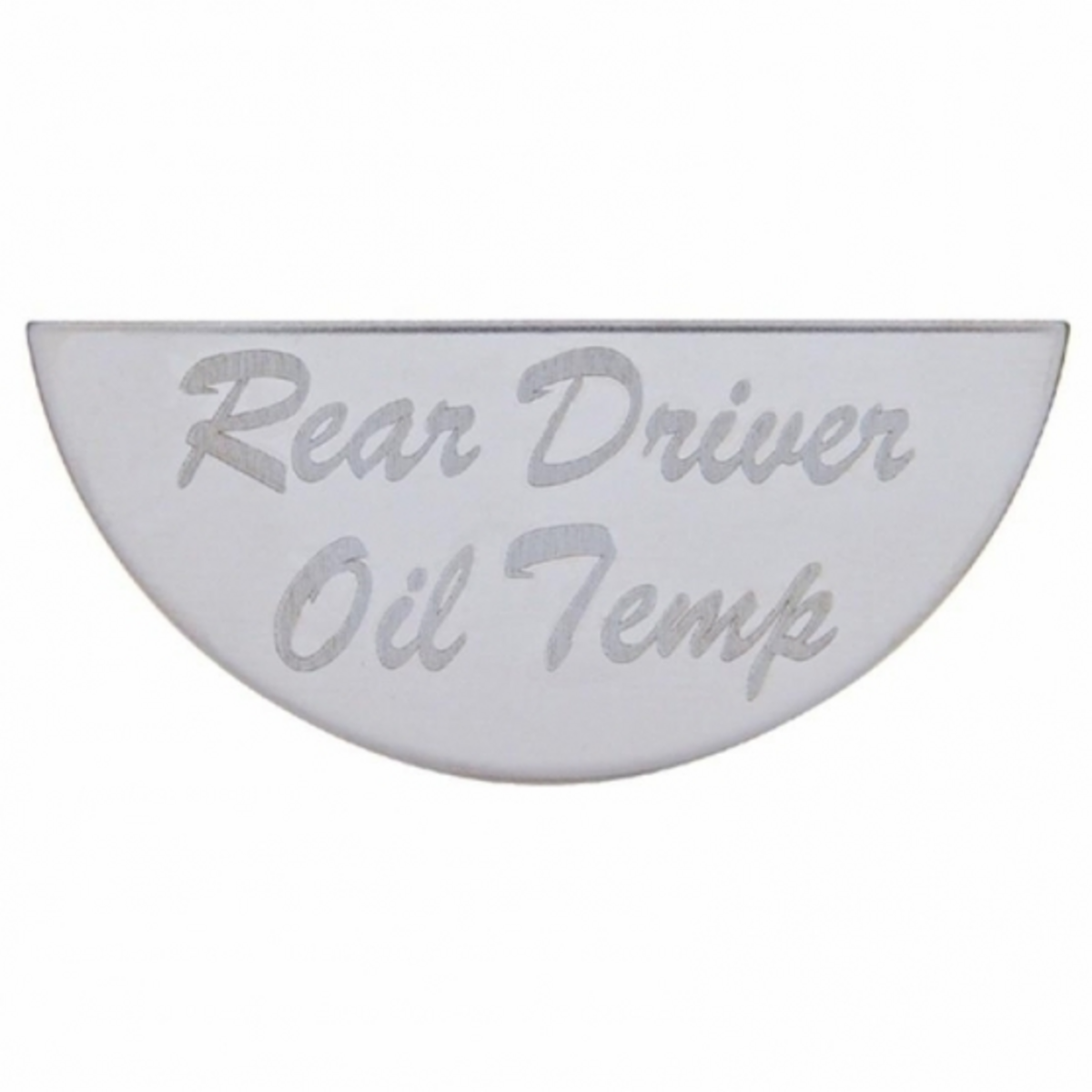 Gauge Plate For Peterbilt - Rear Driver Oil Temp