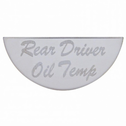 Gauge Plate For Peterbilt - Rear Driver Oil Temp