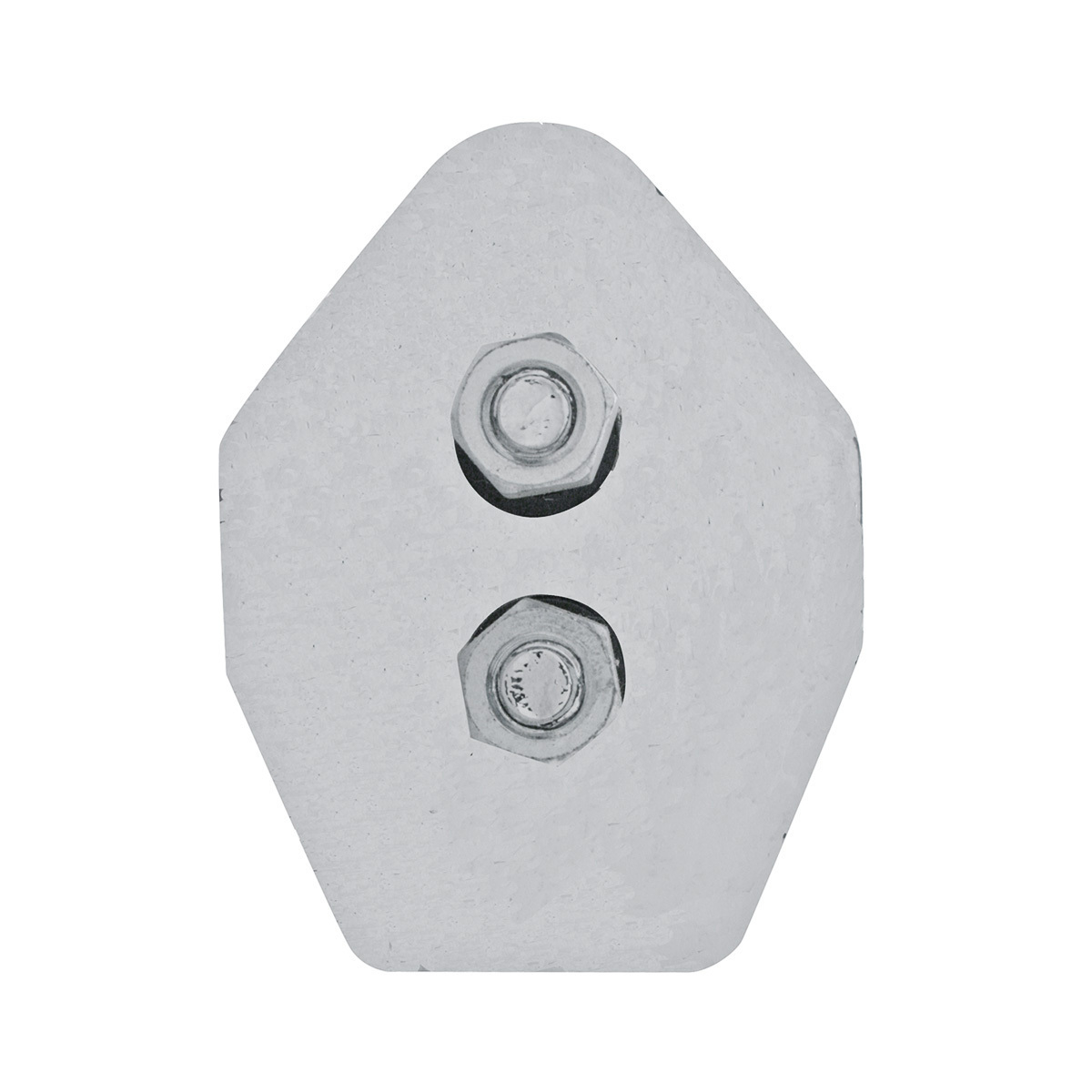 28" Chrome 45-Degree Angled Mud Flap Hangers - 1-1/8" Bolt Pattern - Competition Series (Pair)