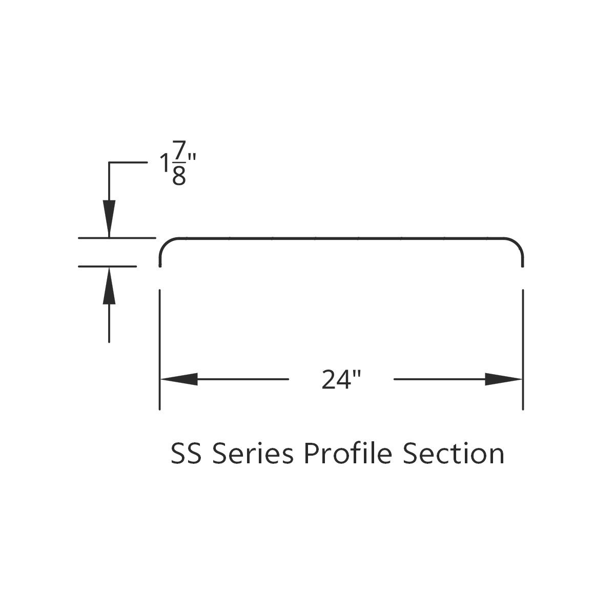 66" 430 Stainless Steel (16ga) Roll Formed Edge Smooth Half Fender - SS Series (Pair)