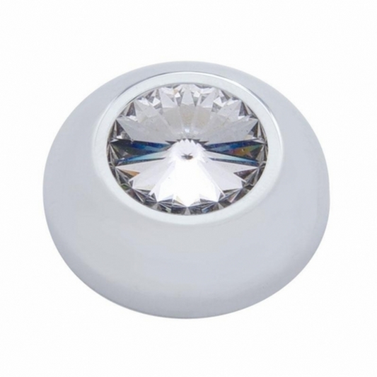 Compartment Knob Cover For 2006+ Peterbilt - Clear Crystal (Card of 2)