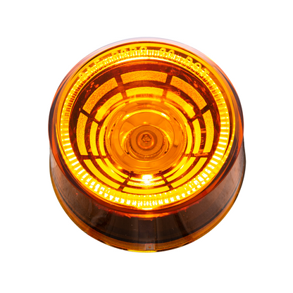Abyss 4 LED 2" Round Clearance/Marker Light - Amber LED/Amber Lens