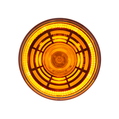 Abyss 4 LED 2" Round Clearance/Marker Light - Amber LED/Amber Lens