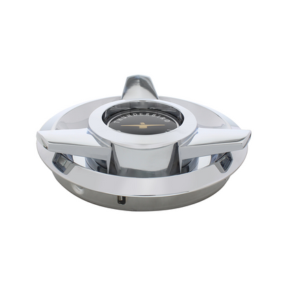 Chrome Hubcap For 1962-63 Ford Thunderbird Wire Wheels - Black Center