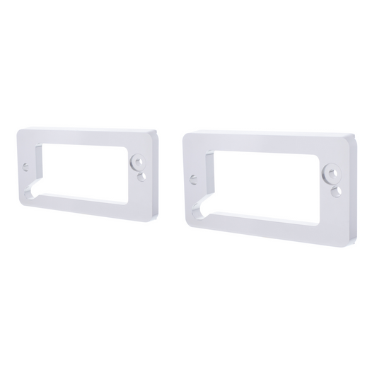 Clear Anodized Billet Aluminum Turn Signal Bezel Set For 1969-77 Ford Bronco