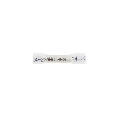24-22 AWG CS Heat Shrink Butt Connector - Clear (5-Pack)
